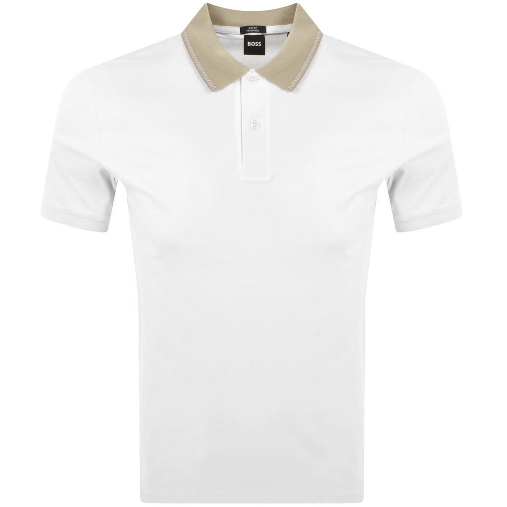 Hugo Boss BOSS H Phillipson Slim Fit Polo Pastel White
